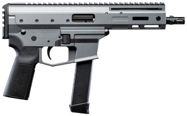Picture of Angstadt Arms Mdp-9 9Mm Luger 5.85" Tactical Gray Hard Coat Anodized Receiver, Black Polymer Grip, Optics Ready 