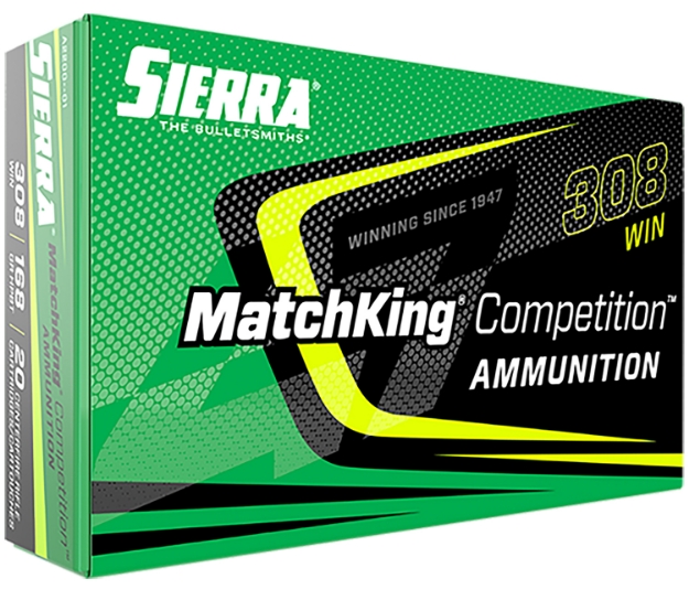 Picture of Sierra Matchking Competition 308 Win 168 Gr Sierra Matchking Bthp (Smbthp) 20 Bx/10 Cs 