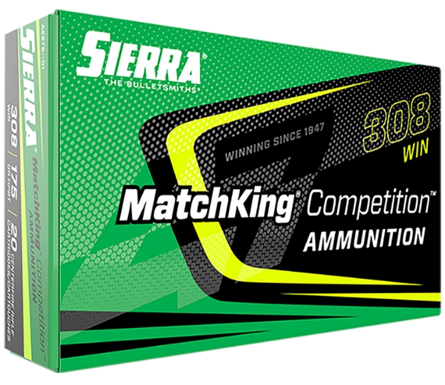 Picture of Sierra Matchking Competition 308 Win 175 Gr Sierra Matchking Bthp (Smbthp) 20 Bx/10 Cs 