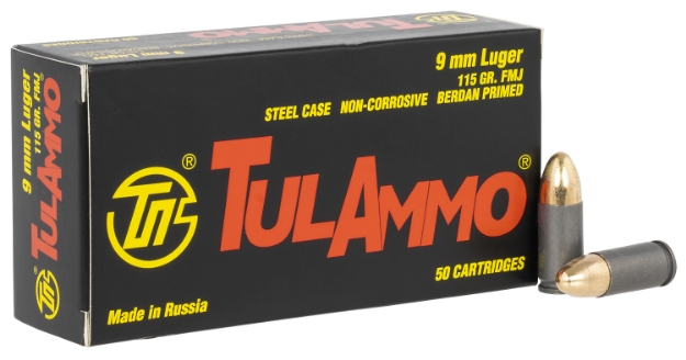 Picture of Tula Ammo By Ammo Inc Centerfire Handgun 9Mm Luger 115 Gr Full Metal Jacket (Fmj) 50 Per Box/20 Cs 