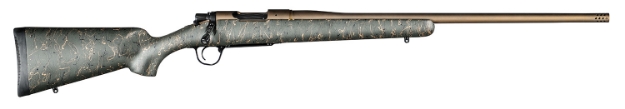 Picture of Christensen Arms Mesa 6.5 Creedmoor 4+1 22" Threaded Barrel, Burnt Bronze Cerakote, Green With Black/Tan Webbing Stock 