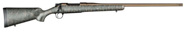 Picture of Christensen Arms Mesa 7Mm Rem Mag 3+1 24" Threaded Barrel, Burnt Bronze Cerakote, Green With Black/Tan Webbing Stock 