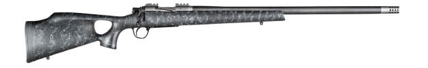 Picture of Christensen Arms Summit Ti 6.5 Creedmoor 4+1 24" Carbon Fiber/Threaded Barrel, Natural Titanium, Black With Gray Webbing Thumbhole Stock 