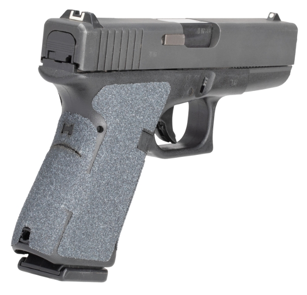 Picture of Hogue Wrapter Adhesive Grip Made Of Heavy Grit With Black Finish For Glock 17, 17 Mos, 19X, 34 Mos, 45 & 45 Mos Gen 5 (No Backstrap) 