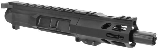 Picture of Tacfire Pistol Upper Assembly 9Mm Luger 4" Black Nitride Barrel 7075-T6 Aluminum Black Anodized Receiver M-Lok Handguard For Ar-Platform 