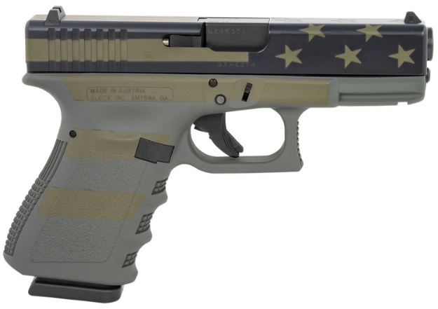 Picture of Glock G23 Gen3 Compact 40 S&W 4.02" Barrel 13+1, Operator Flag Cerakote Frame & Slide, Safe Action Trigger 