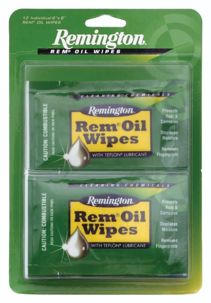 Picture of Remington Accessories Rem Oil Cleans/Lubricates/Protects Single Pack Wipes 12 Per Pack 