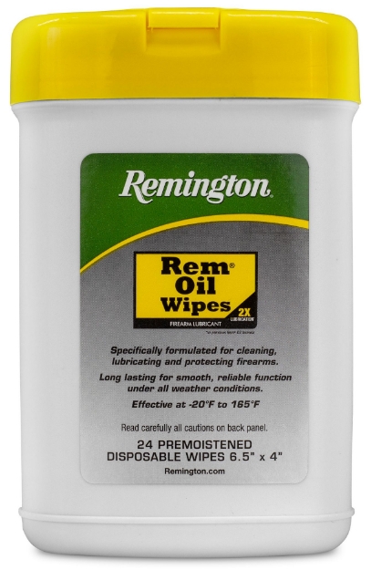 Picture of Remington Accessories Rem Oil Cleans/Lubricates/Protects Wipes 24 Count 