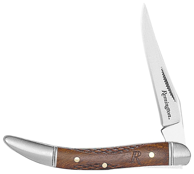 Picture of Remington Accessories Woodland Toothpick Folding Stainless Steel Blade Brown W/Remington Logo Wood Handle 