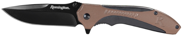 Picture of Remington Accessories Sportsman Folding 8Cr13mov Ss Blade Black/Tan G10 Handle Includes Pocket Clip 