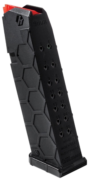 Picture of Hexmag Replacement Magazine Black 17Rd 9Mm Luger For Glock 17,17C,17L,26,34 Gen 3-5 