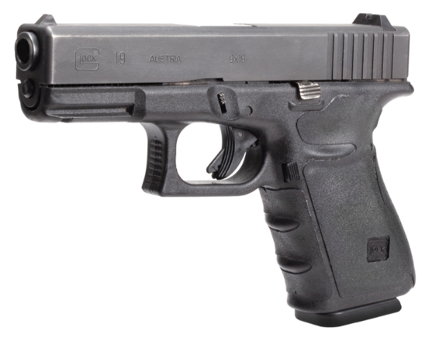 Picture of Hogue Wrapter Adhesive Grip Made Of Rubber With Black Finish & Grain Texture For Glock 17, 17 Mos, 22, 31, 34, 34 Mos, 35 & 35 Mos Gen4 (No Backstrap) 