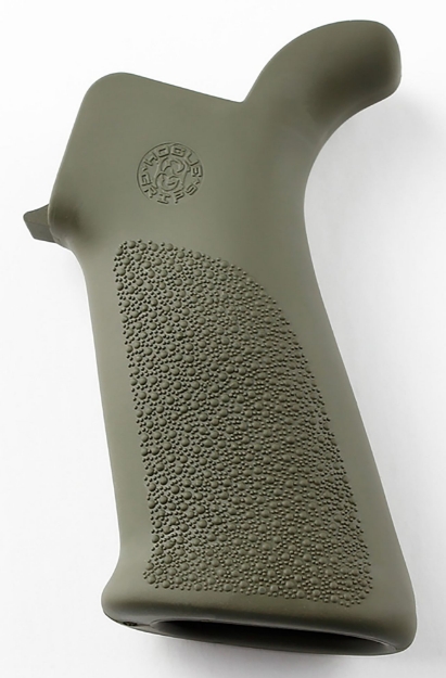 Picture of Hogue Overmolded Beavertail Made Of Rubber With Od Green Cobblestone Finish For Ar-15, M16 