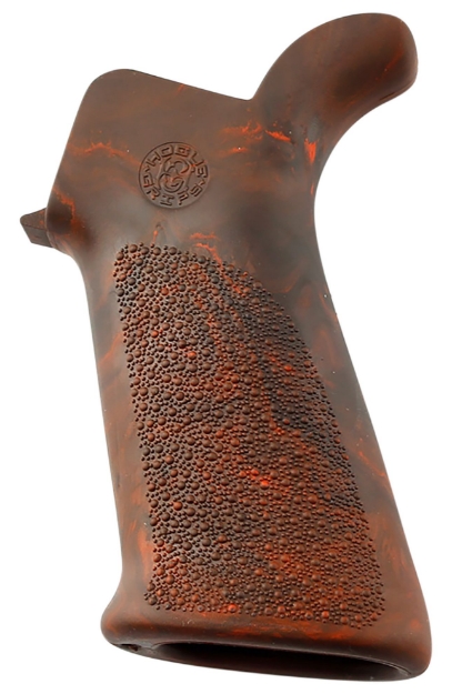 Picture of Hogue Overmolded Beavertail Made Of Rubber With Red Lava Cobblestone Finish For Ar-15, M16 