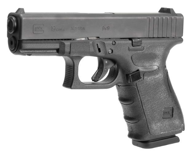 Picture of Hogue Wrapter Adhesive Grip Made Of Rubber With Black Finish & Grain Texture For Glock 19, 19 Mos, 23 & 32 Gen4 