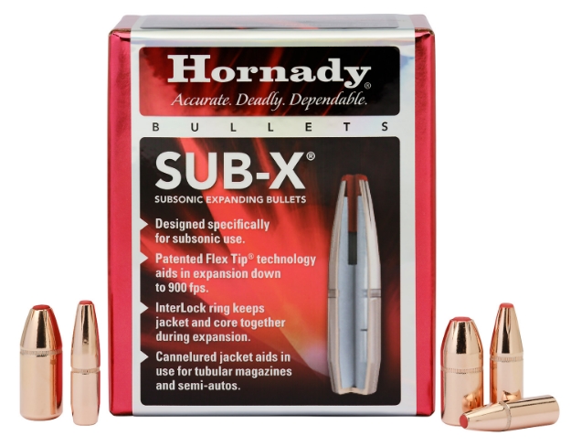 Picture of Hornady Sub-X Hunting 45 Cal 395 Gr Subsonic-Expanding 