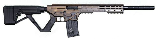 Picture of Garaysar Ft. Myers Fear-125 Ar-Style 12 Gauge With 20" Barrel, 5+1 Capacity, Bronze Battleworn Metal Finish, Black Synthetic Stock & Polymer Grip Includes 2 Magazines, Hard Case 