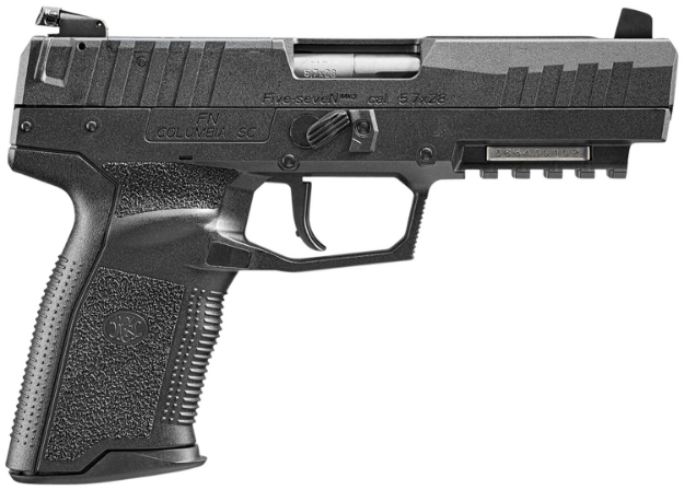 Picture of Fn Five-Seven Mrd 5.7X28mm 4.80" Barrel 20+1, Matte Black Polymer Frame With Mounting Rail & Serrated Trigger Guard, Optic Cut Steel Slide, No Manual Safety, Optics Ready 