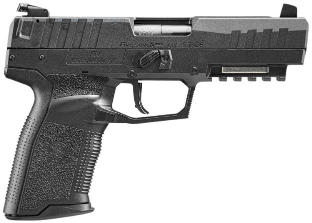 Picture of Fn Five-Seven Mrd 5.7X28mm 4.80" Barrel 10+1, Matte Black Polymer Frame With Mounting Rail & Serrated Trigger Guard, Optic Cut Steel Slide, No Manual Safety, Optics Ready 