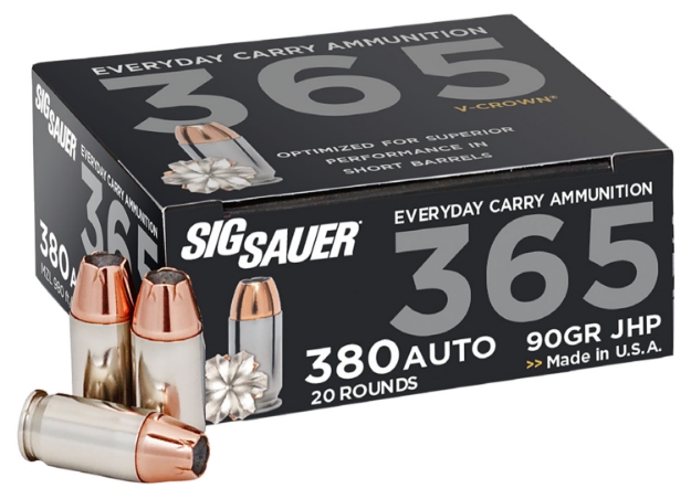 Picture of Sig Sauer Elite Defense 365 380 Acp 90 Gr V-Crown Jacketed Hollow Point (Vjhp) 20 Bx/10 Cs 