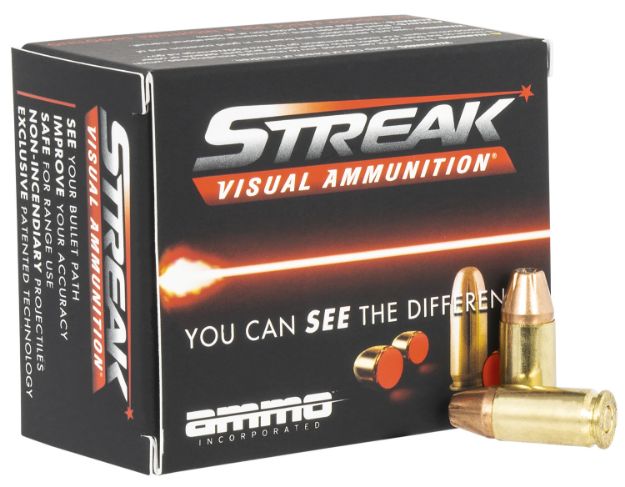 Picture of Ammo Inc Streak Visual (Red) Self Defense 9Mm Luger 124 Gr Jacketed Hollow Point (Jhp) 20 Per Box/ 10 Cs 