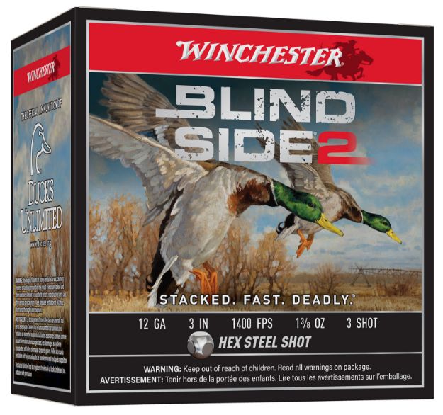 Picture of Winchester Ammo Blind Side 2 12 Gauge 3" 1 3/8 Oz 1400 Fps 3 Shot 25 Bx/10 Cs 