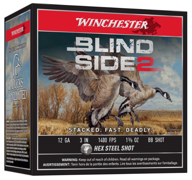 Picture of Winchester Ammo Blind Side 2 12 Gauge 3" 1 3/8 Oz 1400 Fps Bb Shot 25 Bx/10 Cs 