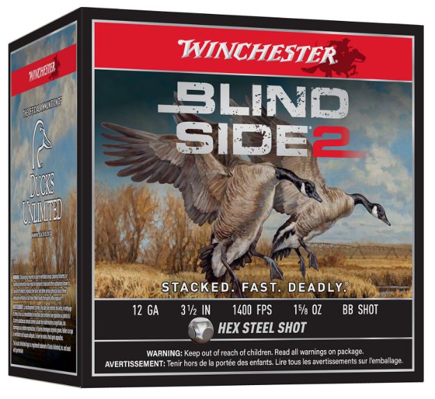 Picture of Winchester Ammo Blind Side 2 12 Gauge 3.50" 1 5/8 Oz 1400 Fps Bb Shot 25 Bx/10 Cs 