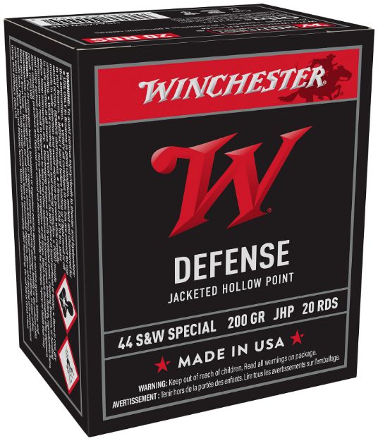 Picture of Winchester Ammo Usa Defense 44 S&W Spl 200 Gr Jacketed Hollow Point (Jhp) 20 Per Box/ 10 Cs 