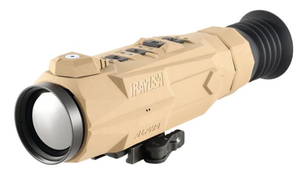 Picture of Iray Usa Rico Alpha Thermal Rifle Scope Tan 3X 50Mm Multi Reticle 640X512, 50 Hz Resolution Zoom 4X Features Rangefinder 