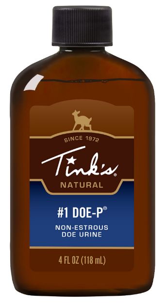 Picture of Tinks #1 Doe-P Deer Attractant Doe Urine Scent Plastic 4 Oz Bottle 