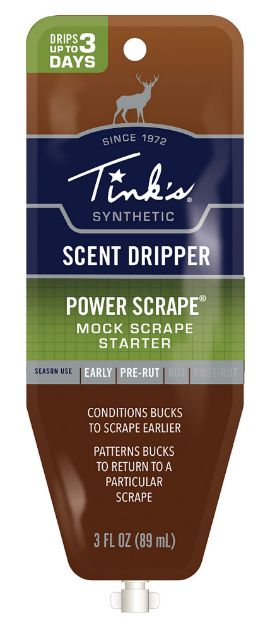 Picture of Tinks Scent Dripper Power Scrape Starter Scent Deer Attractant Mock Scrape Starter Scent 3 Oz Dripper 