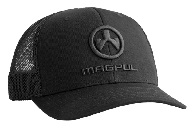 Picture of Magpul Covert Trucker Hat Black Adjustable Snapback Osfa Magpul Logo 