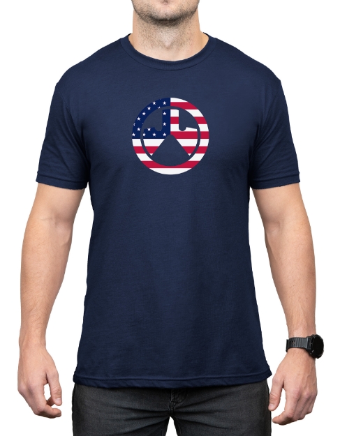 Picture of Magpul Independence Icon Navy Cotton/Polyester Short Sleeve Small 