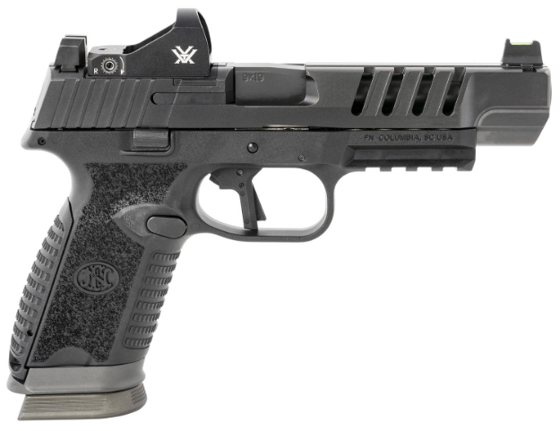 Picture of Fn 509 Ls Edge 9Mm Luger 5" Barrel 17+1, Matte Black Polymer Frame With Mounting Rail, No Manual Safety, Includes Vortex Viper Red Dot 