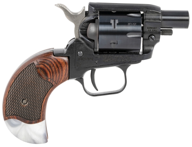 Picture of Heritage Mfg Barkeep 22 Lr 6 Shot 1.68" Black Barrel, Cylinder & Frame, Rosewood Pearl Birdshead Grips 