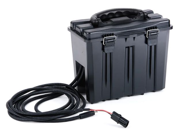 Picture of Spartan Camera Battery Box Compatible With 12 Volt Battery Black 