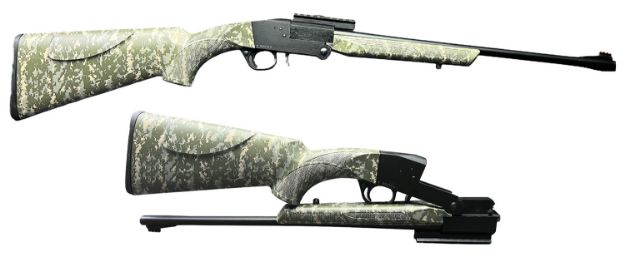 Picture of Barathrum Ss410 410 Gauge With 20" Barrel, 1Rd Capacity, Black Metal Finish & Digital Camo Fixed Stock, Folding Rec, Ambidextrous Hand Includes 3 Chokes 