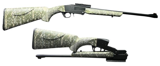 Picture of Barathrum Ss12 12 Gauge With 20" Barrel, 1Rd Capacity, Black Metal Finish & Digital Camo Fixed Stock, Folding Rec, Ambidextrous Hand Includes 3 Chokes 