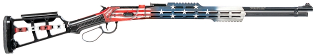 Picture of Gforce Arms Huckleberry 410 Gauge Lever 2.5" Chamber 9+1 24", American Flag Rec/M-Lok Handguard, Skeletonized Stock, 3 Chokes 