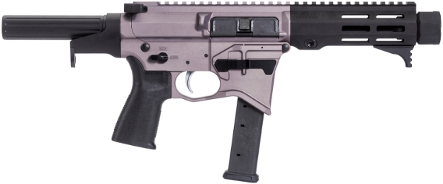 Picture of Maxim Defense Cps Md9 9Mm Luger Caliber With 5.50" Barrel, Urban Grey Anodized Metal Finish, Black Maxim Cqb Brace & Polymer Grip Right Hand 