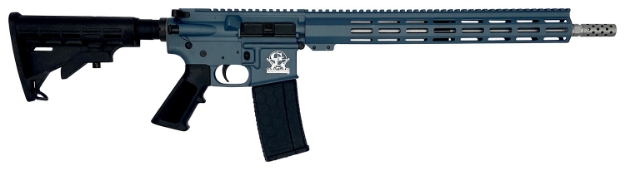 Picture of Great Lakes Firearms Ar-15 223 Wylde 16" Stainless 30+1, Blue Titanium Rec, Black Stock & Grip 