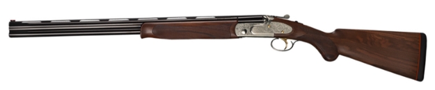 Picture of Bettinsoli Usa Overland Eell 410 Gauge Break Open 3" 2Rd 30" Blued 30" Vent Rib Barrel Stainless Engraved Stainless Receiver Walnut Wood Fixed Stock Ambidextrous Hand 