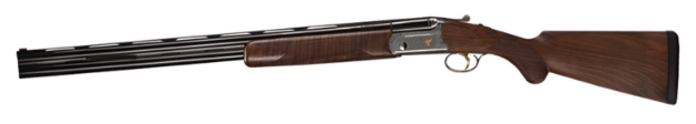 Picture of Bettinsoli Usa Omega Steel 12 Gauge Break Open 3" 2Rd 28" Blued 28" Vent Rib Barrel Stainless Engraved Stainless Receiver Walnut Wood Fixed Stock Ambidextrous Hand 