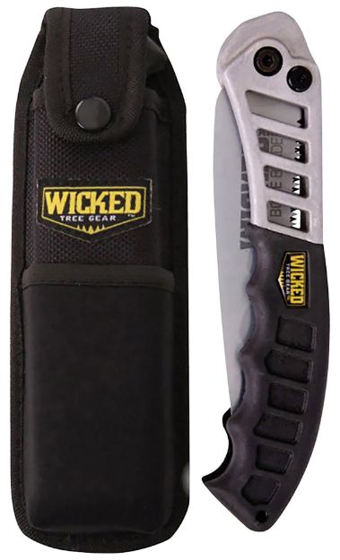 Picture of Wicked Tree Gear Combo Pack Folding Saw 7" High Carbon Steel Blade/Black Overmolded Aluminum Handle Includes Sheath 