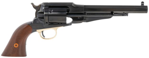 Picture of Cimarron 1858 New Model Army 38 Special 6Rd 7.37" Blued Steel Barrel, Cylinder & Frame, Dovetail Front/Notch Rear Sights, Ejector Rods, Walnut Grips 