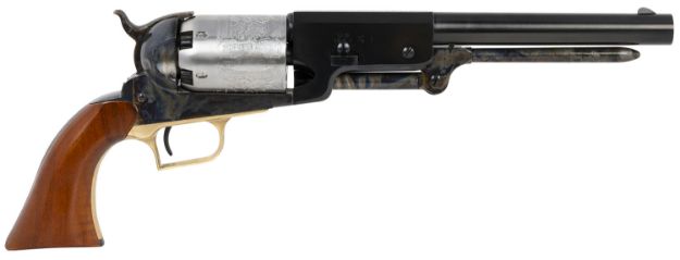 Picture of Cimarron 1847 Walker 44 Cal 6 Shot 9" Blued Barrel, White Engraved Steel Cylinder, Color Case Hardened Steel Frame Walnut Grip 