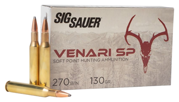 Picture of Sig Sauer V270sp130-20 Venari 270 Win 130 Gr 3140 Fps Soft Point (Sp) 20 Bx/10 Cs 