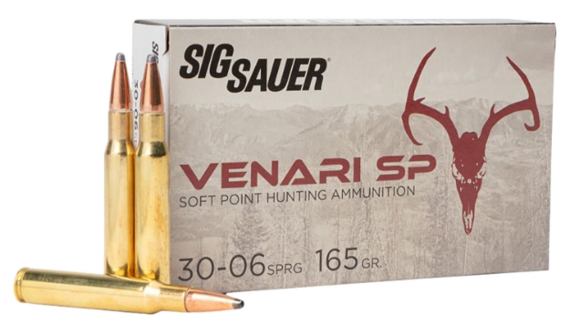 Picture of Sig Sauer V3006sp165-20 Venari 30-06 Springfield 165 Gr 2900 Fps Soft Point (Sp) 20 Bx/10 Cs 