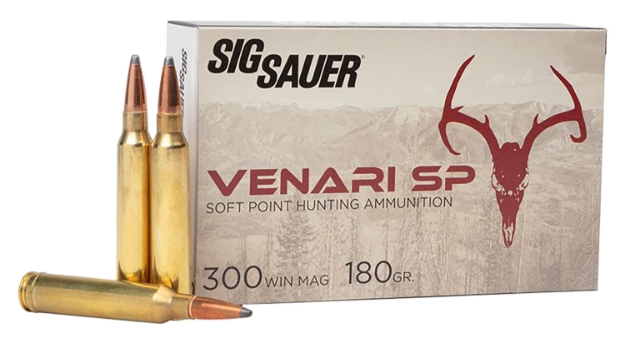 Picture of Sig Sauer V300wmsp180-20 Venari 300 Win Mag 180 Gr 3050 Fps Soft Point (Sp) 20 Bx/10 Cs 